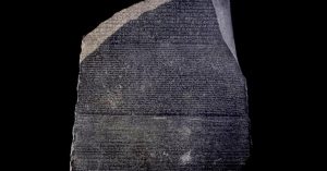 Pedra de Rosetta / Crédito: Wikimedia Commons 