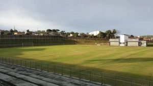 Campo no CT do Criciúma que vai ser usado pelo Grêmio — Foto: Reprodução 