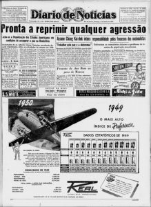 Lançamento da televisão no Brasil, do periódico “Diário de Notícias”, de 17 de setembro de 1950 