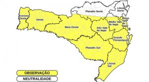 Santa Catarina terá temporais entre quarta e quinta-feira (Foto: Divulgação/Defesa Civil) 