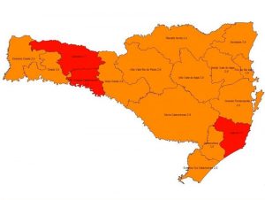 Novo mapa de risco foi divulgado nesta quarta-feira (Foto: Coes/Divulgação/ND) 